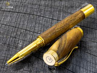 Dřevěné kuličkové pero Superior Royal Walnut - Elegant gold č.2895