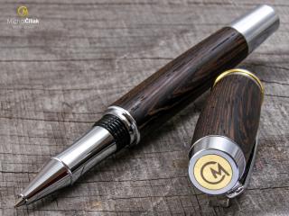 Dřevěné kuličkové pero Superior Wengé - Burly chrome č.407