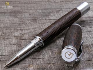 Dřevěné kuličkové pero Superior Wengé - Elegant chrome č.403