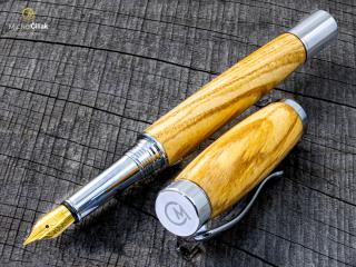Dřevěné plnící pero Superior Ash Tree - Elegant chrome č.2945