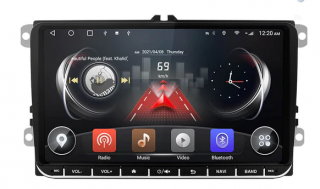 Isudar MNS972ADSP autorádio pro VW / Škoda / Seat Android 12
