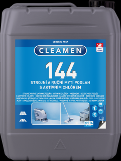 CLEAMEN 144 podlahy strojní a ruční mytí s aktivním chlórem, 5l