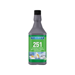 CLEAMEN 251 ruční mytí nádobí,1l bez parfémů a barviv (nové složení)