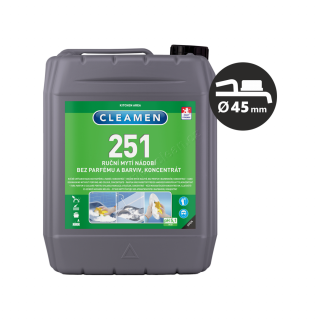 CLEAMEN 251 ruční mytí nádobí,5l bez parfémů a barviv (nové složení)