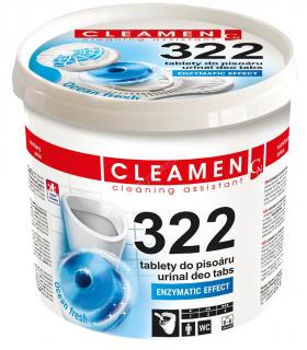 CLEAMEN 322 tablety do pisoáru enzimatické, 12ks+sítko ve vědru