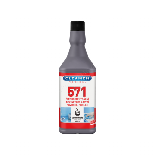 CLEAMEN 571 1l concentrate širokospektrální dezinfekce a mytí povrchů, podlah
