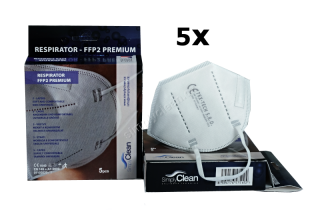 FFP2 Respirátor TEX-TECH české výroby - hygienické balení, cena za 5ks (balení)