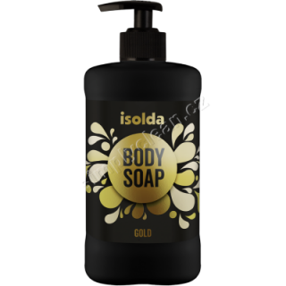 ISOLDA Gold body soap, luxusní tekuté mýdlo, 400ml