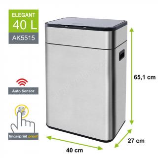 Koš na odpadky bezdotykový Helpmation ELEGANT 40 l