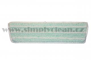 Mop MICRO STARGRIP, Velcro 40x9cm, bílo-zelený melír