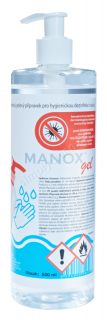 MPD MANOX gelová dezinfekce rukou  0,5l dávkovač
