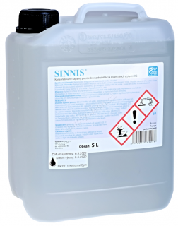 MPD SINNIS pro beozplachovou dezinfekci ploch a předmětů 5 l, SINNIS5PE