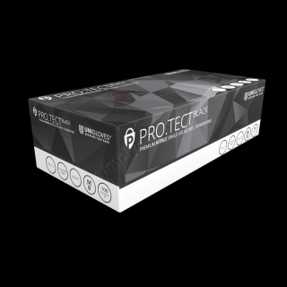 Rukavice jednorázové L pevné NITRILOVÉ Unigloves PRO.TECT Black 100ks