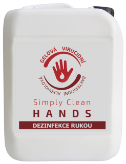 Simply Clean Hands, gelová dezinfekce rukou 5l kanystr