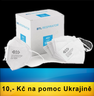 UA (Pomáháme Ukrajině) 25x FFP2 Healthcare Respirátor C-FIT BTL - hygienické balení