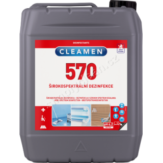 VYŘAZENO  CLEAMEN 570 5l širokospektrální dezinfekce (nahrazeno Cleamen 591)