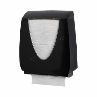 Zásobník na skládané papírové ručníky Z-Z PRIMA ELLIPSE OBSIDIAN, černý