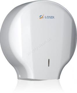 Zásobník toaletního papíru LOSDI 240, plast bílý, CP-0204-B-L