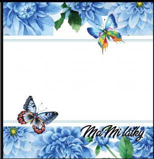 Koženkový panel 23x24cm motýlci