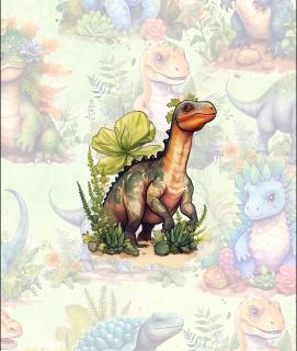 Koženkový panel 28x33cm dino