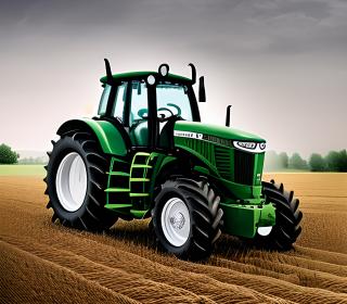 Koženkový panel 40x35cm traktor