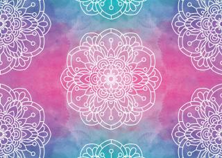 Koženkový panel karis 35x25cm mandala