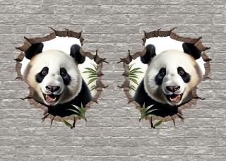 Koženkový panel karis 35x25cm panda
