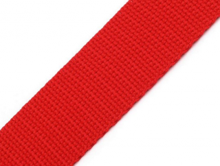 Popruh polypropylénový šíře 25 mm červený
