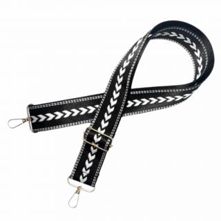 Popruh s karabinami 120cm šipky zlaté kování