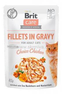 Brit Care Cat Fillets in Gravy Choice Chicken 85g