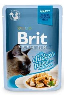 Brit Premium Cat D Fillets in Gravy With Chicken 85g