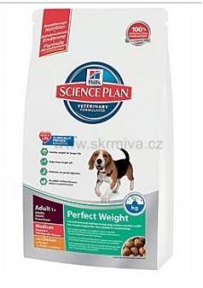 Hill's Canine Dry Adult Perfect Weight Medium 2kg