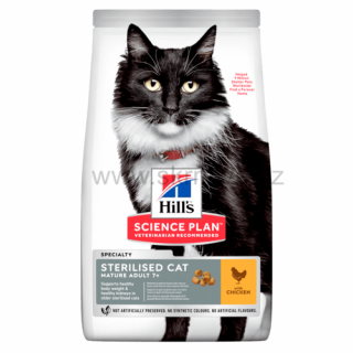 Hill's Fel. Dry Mat Adult7+Sterilised Chicken 3kg