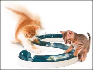 Hračka kočka Koulodráha s míčkem CATIT plast