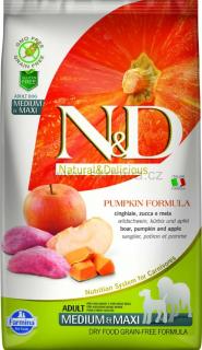 N&D GF Pumpkin DOG Adult M/L Boar & Apple 12kg