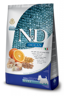 N&D OCEAN DOG LG Adult Mini Codfish & Orange 7kg