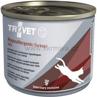 TROVET Hypoallergenic (Turkey) TRD kočka konz.200g