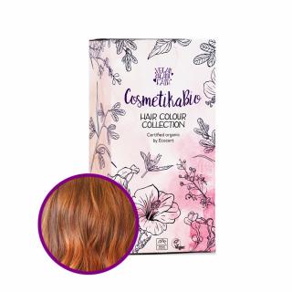 Cosmetikabio 100% přírodní barva na vlasy Kaštanově červená 100 g