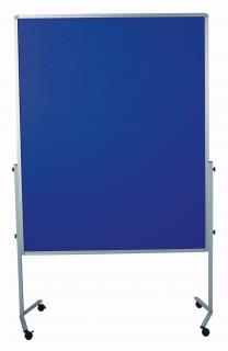 PREMIUM mobilní tabule 150x120 cm plstěná modrá
