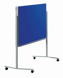 PREMIUM skládací mobilní tabule 150x120 cm plstěná modrá
