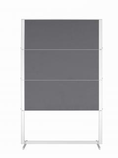 PROFESSIONAL skládací moderační tabule 150x120 cm šedá