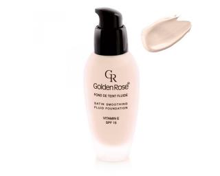 make-up dlouhotrvající s dávkovačem 22 Satin Smoothing Fluid Foundation Golden Rose