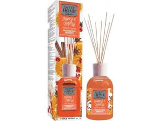 SWEET HOME – Aroma difuzér s tyčinkami Pomeranč a skořice, 250ml