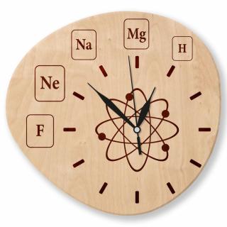 Dřevěné nástěnné hodiny - Chemie