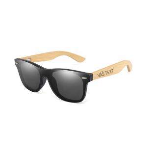 Sluneční brýle s bambusovými nožičkami (limitovaná edice) - Černá sklíčka