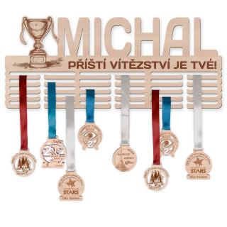 Věšák na medaile - Výhra, trofej Velikost věšáku: Velký (70 x 30 cm)