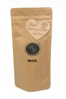 Zrnková káva Brazil Diamond 200g s dřevěným emblémem na míru Vyberte si motiv: Pro babičku