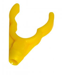 DAEMONS rohatinka zadní plastová "U" žlutá otvor 5mm