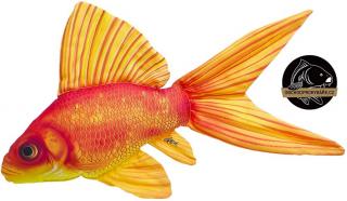 GABY plyšová ryba - zlatá rybka, hračka a  polštář