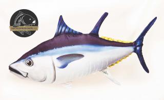 GABY velká plyšová ryba - tuňák, hračka a  polštář